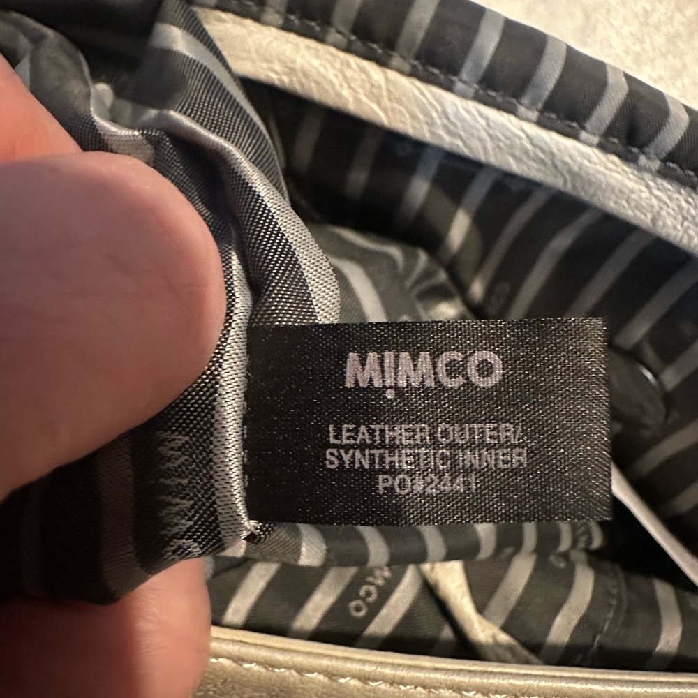 Rare Mimco leather pearl white bag a must see very elegant! - Picture 11 of 11